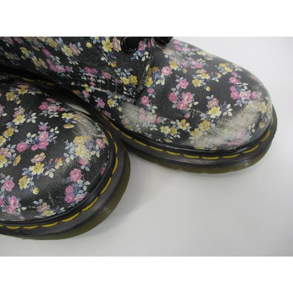 Dr. Doc Martens 1460 floral boots Style 11821 -WORN SPOTS- Ladies SIZE 7 - Picture 10 of 12